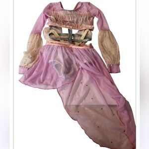 Custom solo dance costume victorian Renaissance princess stoned dress leotard 12